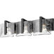 Aenon 3 Light 21.75 inch Matte Black Vanity Light Wall Light